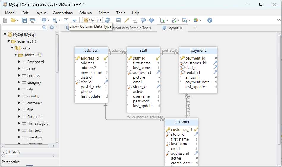 DbSchema Designer alt >