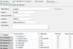 DBeaver data browser and editor for Oracle tables