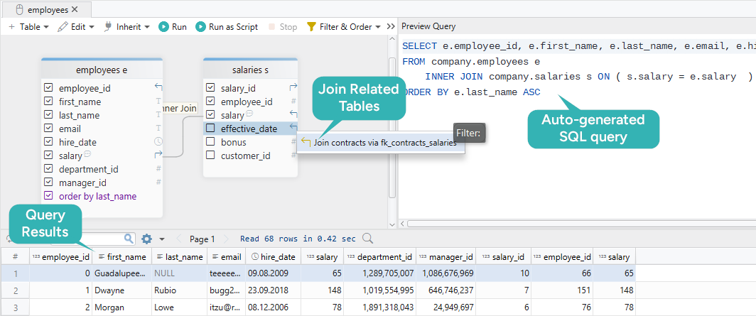 Visual Query Builder