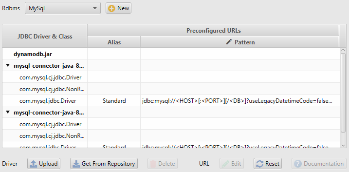 Database JDBC Driver Manager