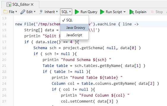 Paste the script into an SQL Editor.