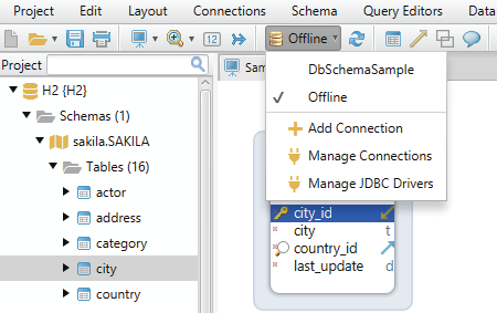 Design database schema offline