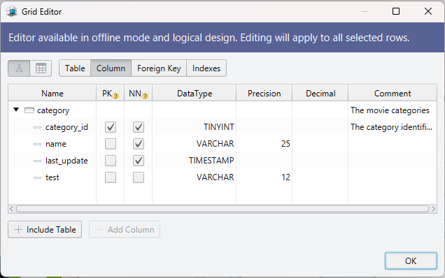 The grid editor.