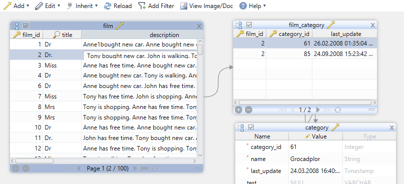 Relational Data Editor.