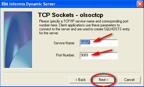 Configure Informix instance