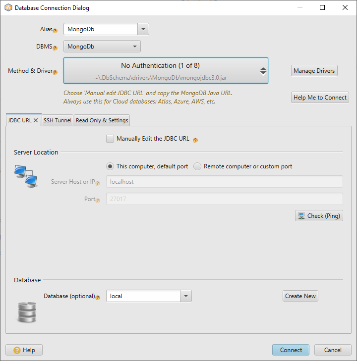 How to connect to MongoDB