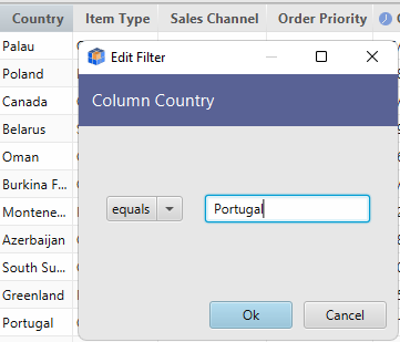 Filter and sort the data