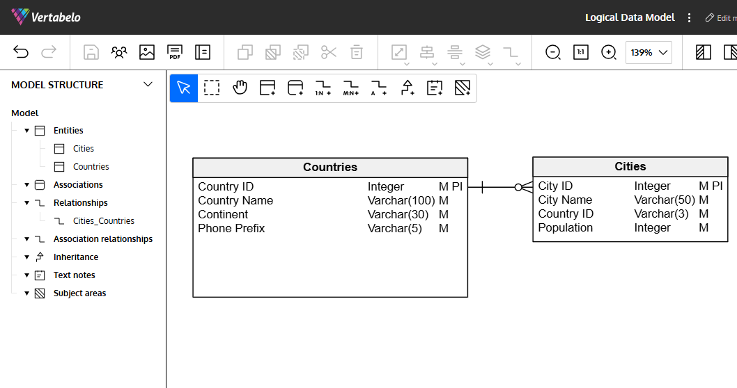 Logical Database Design with Vertabelo