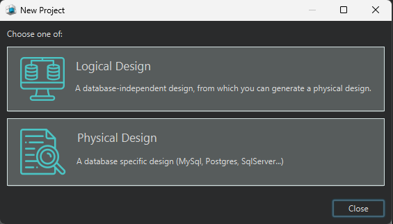 DbSchema Logical Design