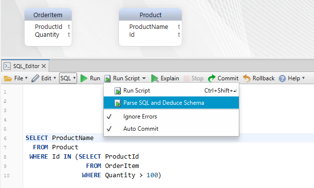 Parse SQL Scripts